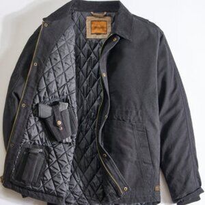 CANVAS CONCEALED CARRY JACKET - Black | XL